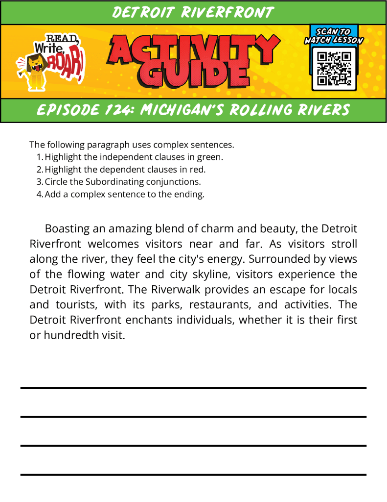 Activity Guide – Read, Write, ROAR!