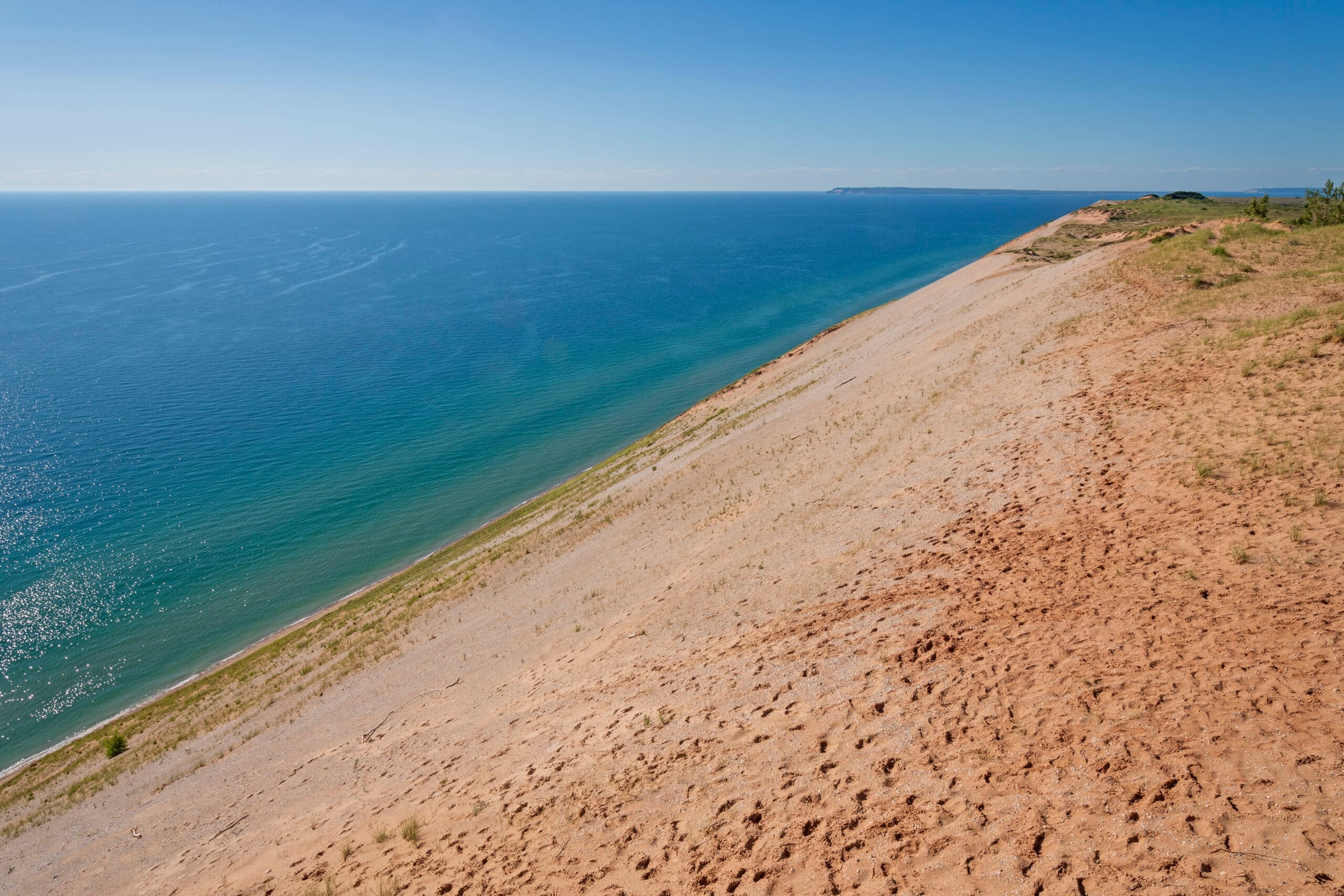 Dramatic Dunes and Blue Lake