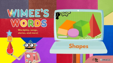 Wimee's Words shapes Episode graphic