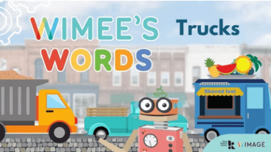 Wimee's Words trucks Episode graphic